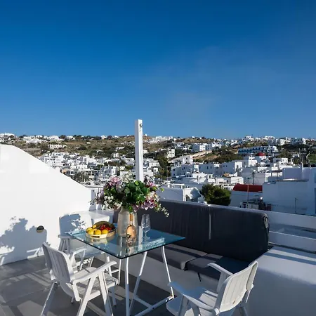 Mykonos Town Aura Panorama With Private Terrace Apartment *